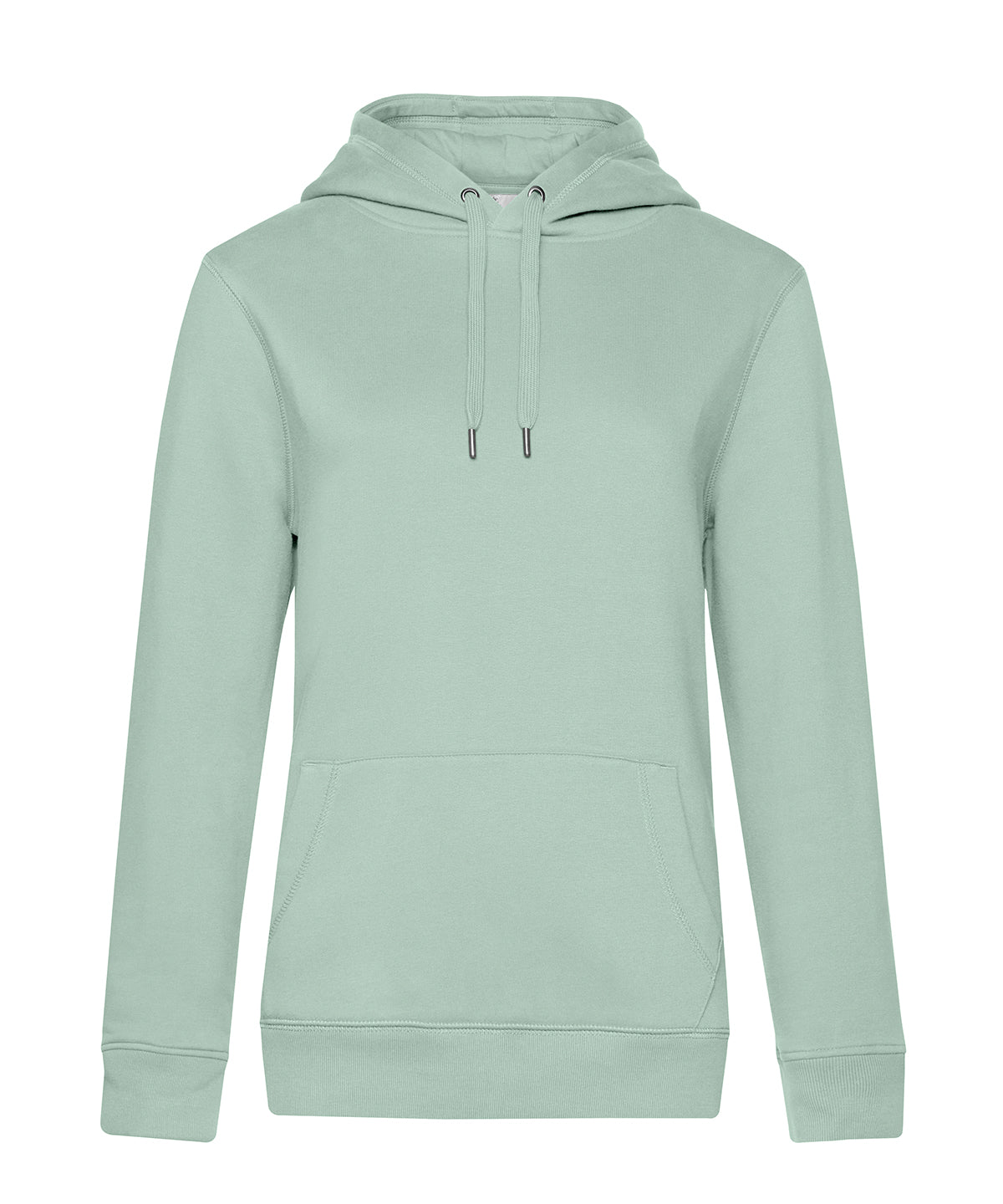 Tryck din logga på Hoodies från B&C Collection - Anpassa (B011F) B&C Queen huvtröja i färgen Mellan grön för företag, föreningar och privatpersoner