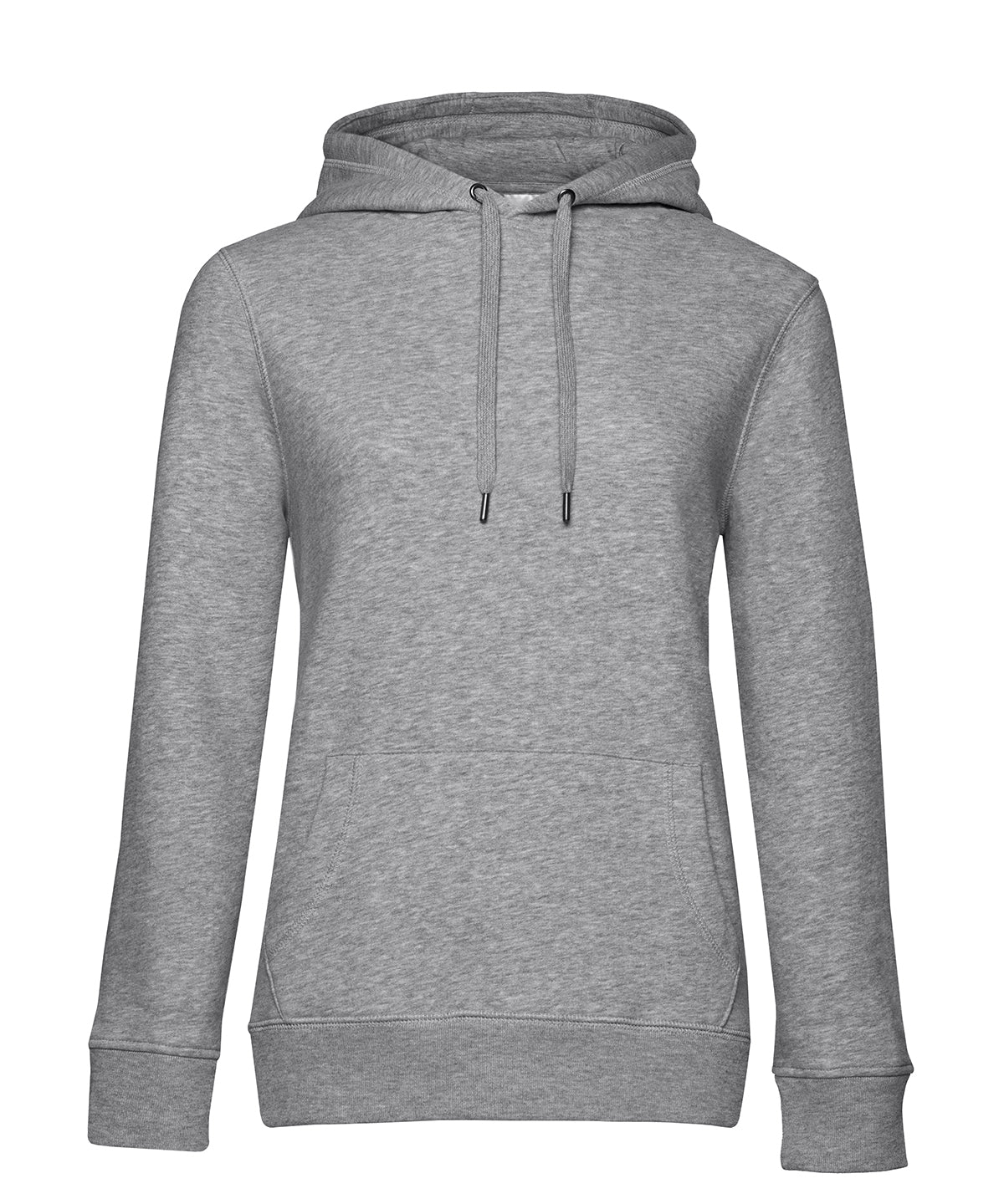 Tryck din logga på Hoodies från B&C Collection - Anpassa (B011F) B&C Queen huvtröja i färgen Ljunggrå för företag, föreningar och privatpersoner