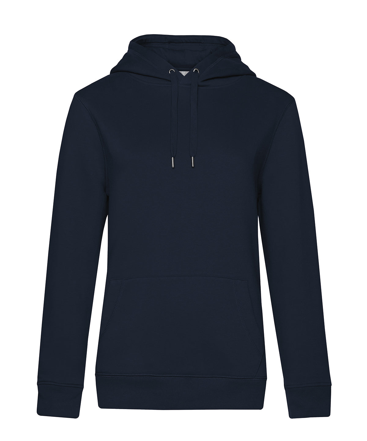 Tryck din logga på Hoodies från B&C Collection - Anpassa (B011F) B&C Queen huvtröja i färgen Marinblå för företag, föreningar och privatpersoner