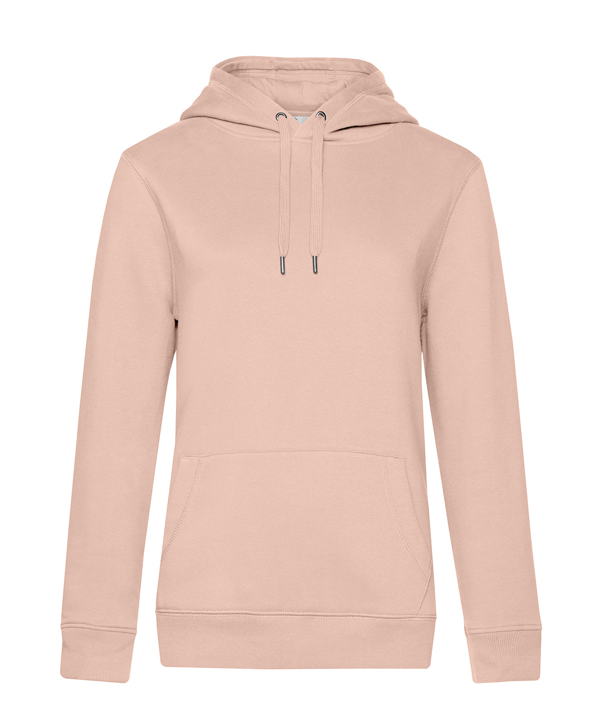 Tryck din logga på Hoodies från B&C Collection - Anpassa (B011F) B&C Queen huvtröja i färgen Ljusrosa för företag, föreningar och privatpersoner