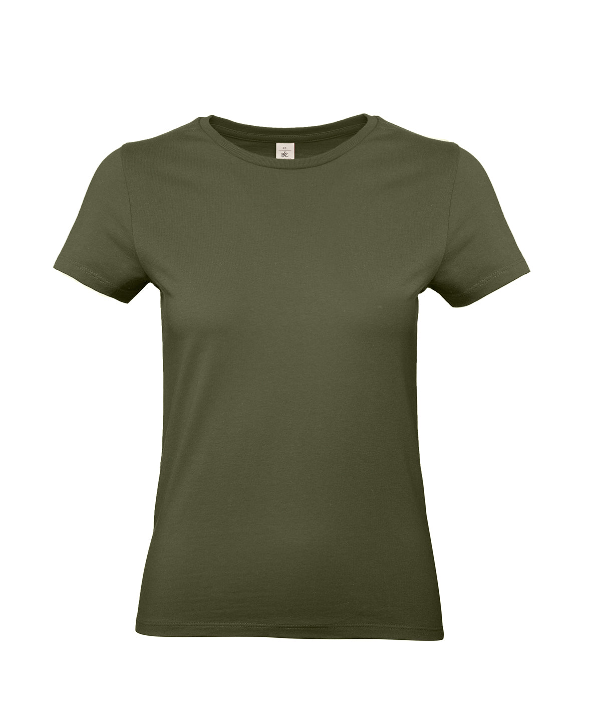 Tryck din logga på T-shirts från B&C Collection - Anpassa (3B220F) B&C #E190 /Damer i färgen Khaki för företag, föreningar och privatpersoner