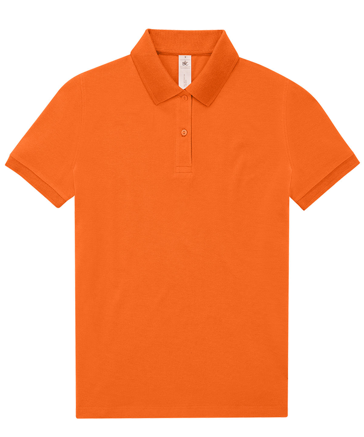 Tryck din logga på Piké från B&C Collection - Anpassa (B261F) B&C My Piké 180 /Dam i färgen Mellan Orange för företag, föreningar och privatpersoner