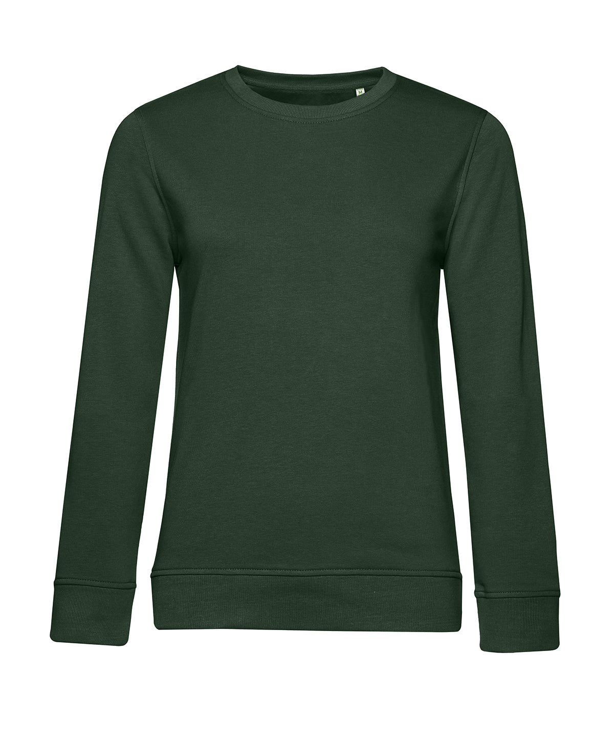 Tryck din logga på Sweatshirts från B&C Collection - Anpassa (B266F) B&C Inspire rund hals /Damer i färgen Mörkgrön för företag, föreningar och privatpersoner