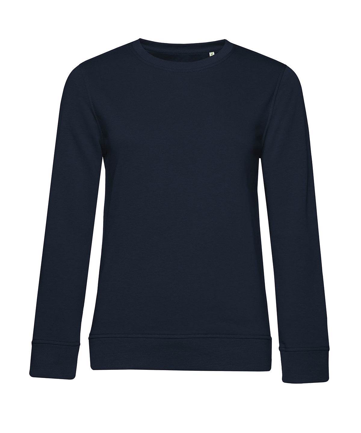 Tryck din logga på Sweatshirts från B&C Collection - Anpassa (B266F) B&C Inspire rund hals /Damer i färgen Marinblå för företag, föreningar och privatpersoner