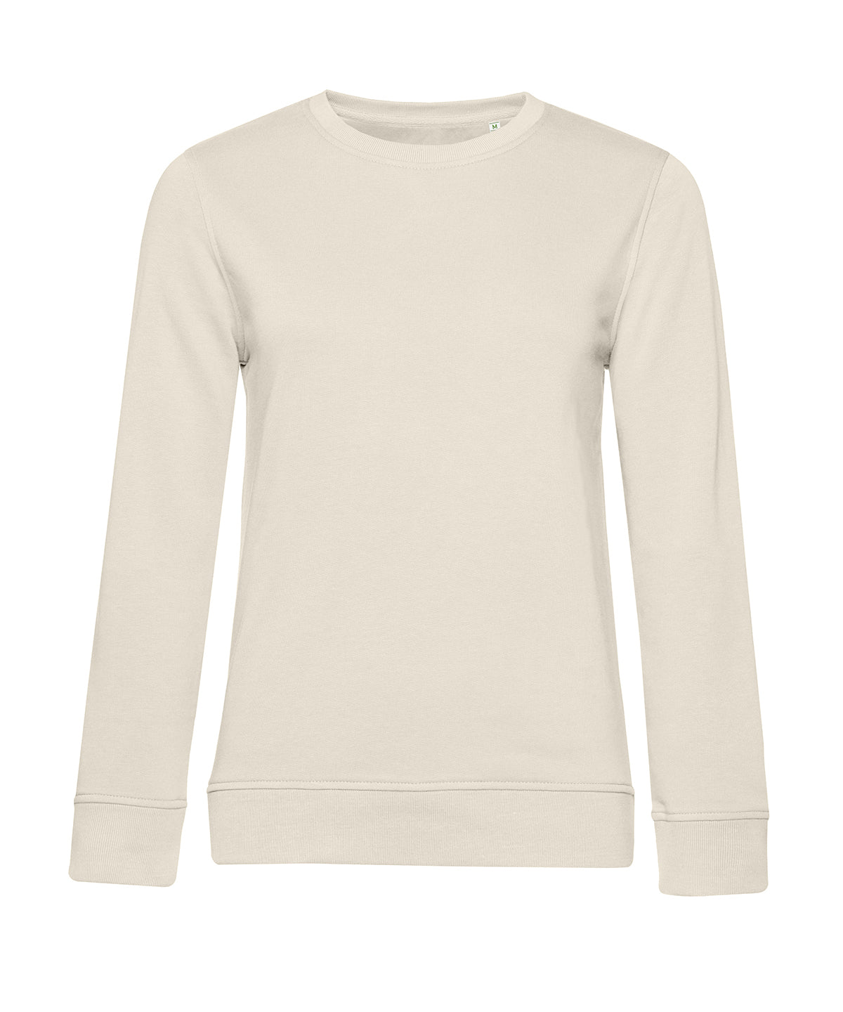 Tryck din logga på Sweatshirts från B&C Collection - Anpassa (B266F) B&C Inspire rund hals /Damer i färgen Off Vit för företag, föreningar och privatpersoner