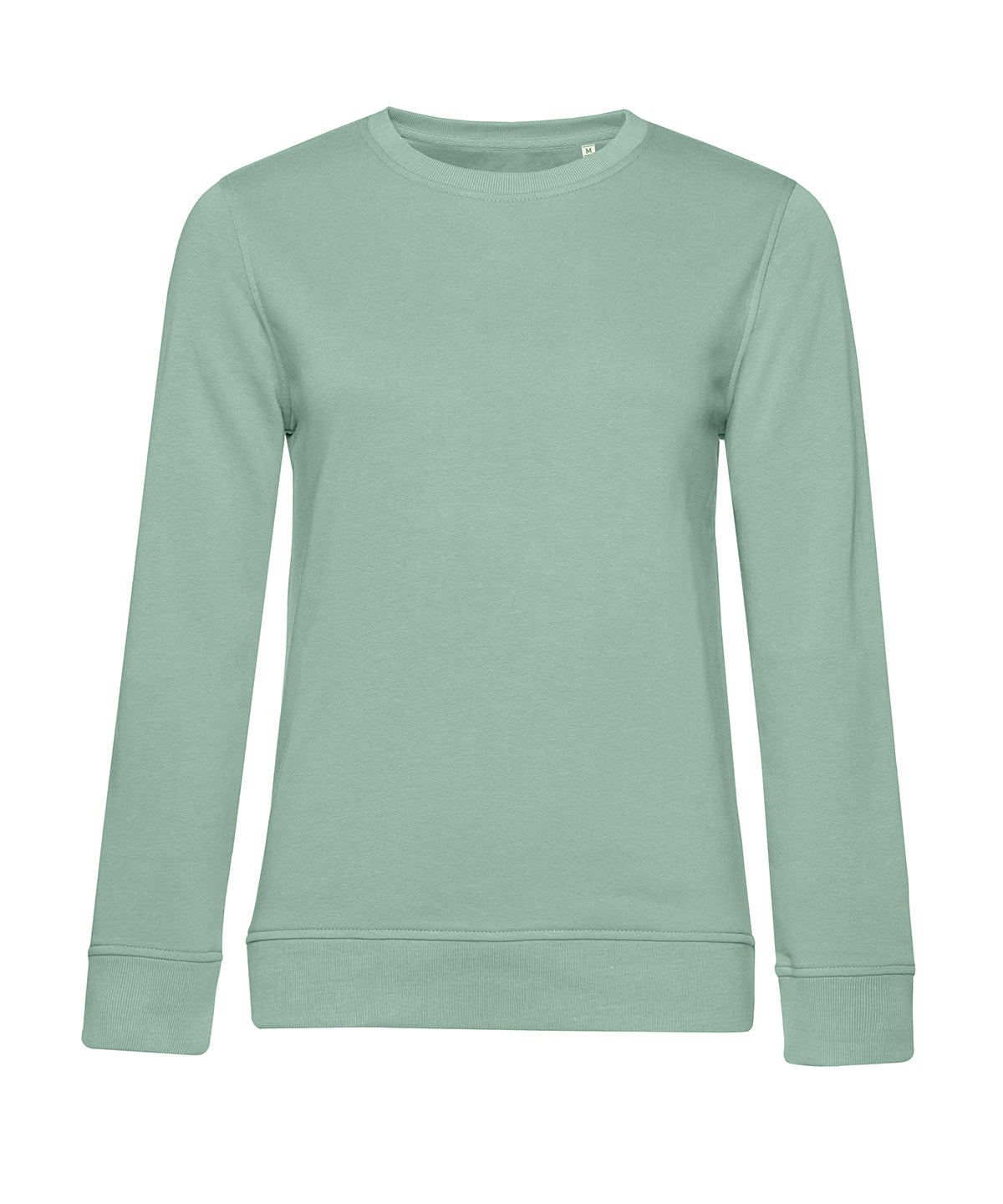 Tryck din logga på Sweatshirts från B&C Collection - Anpassa (B266F) B&C Inspire rund hals /Damer i färgen Ljusgrön för företag, föreningar och privatpersoner