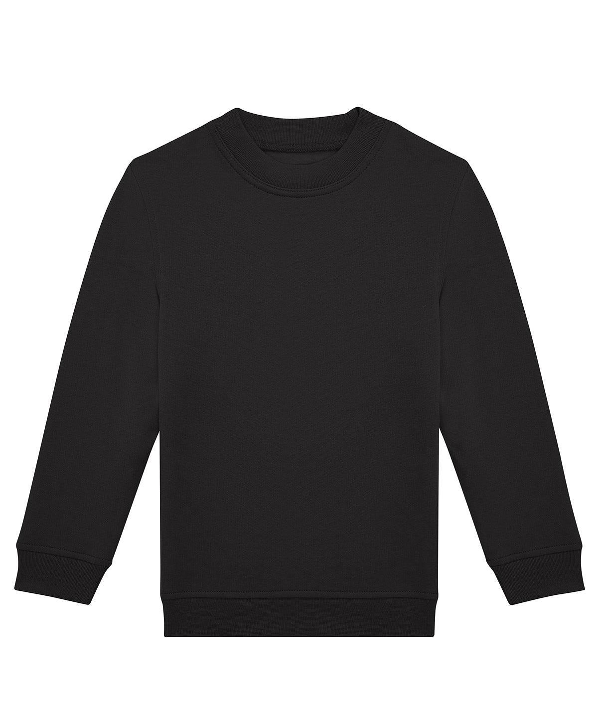 Tryck din logga på Sweatshirts från B&C Collection - Anpassa (B430B) B&C ID.332 besättning /barn i färgen Svart för företag, föreningar och privatpersoner