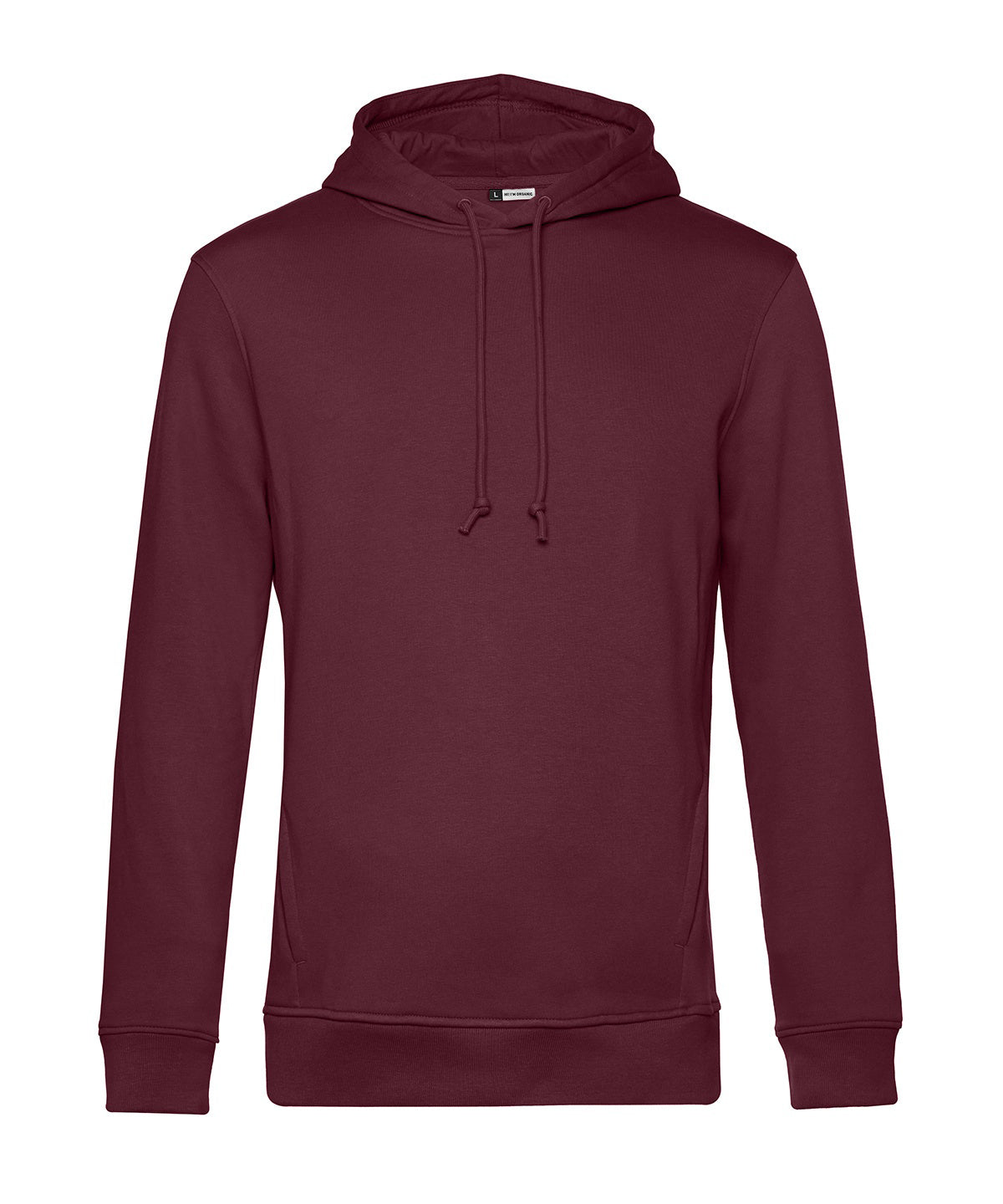 Tryck din logga på Hoodies från B&C Collection - Anpassa (BA001) B&C Inspire Hooded i färgen Burgundy för företag, föreningar och privatpersoner