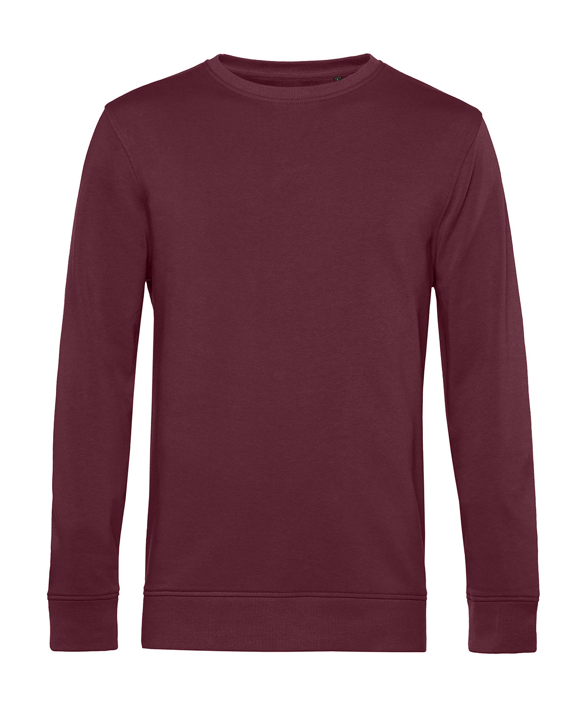 Tryck din logga på Sweatshirts från B&C Collection - Anpassa (BA266) B&C Inspire rund hals i färgen Burgundy för företag, föreningar och privatpersoner