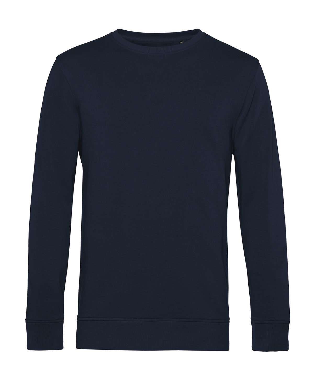 Tryck din logga på Sweatshirts från B&C Collection - Anpassa (BA266) B&C Inspire rund hals i färgen Marinblå för företag, föreningar och privatpersoner