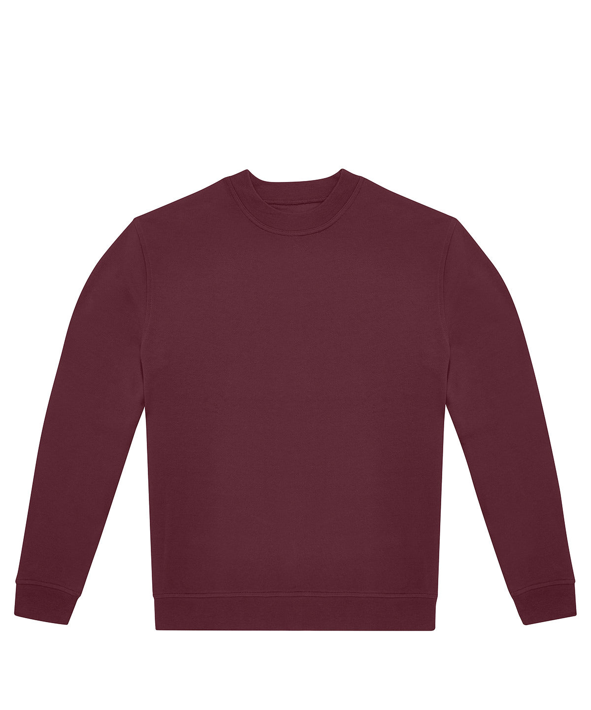 Tryck din logga på Sweatshirts från B&C Collection - Anpassa (BA430) B&C ID.332 besättning i färgen Burgundy för företag, föreningar och privatpersoner