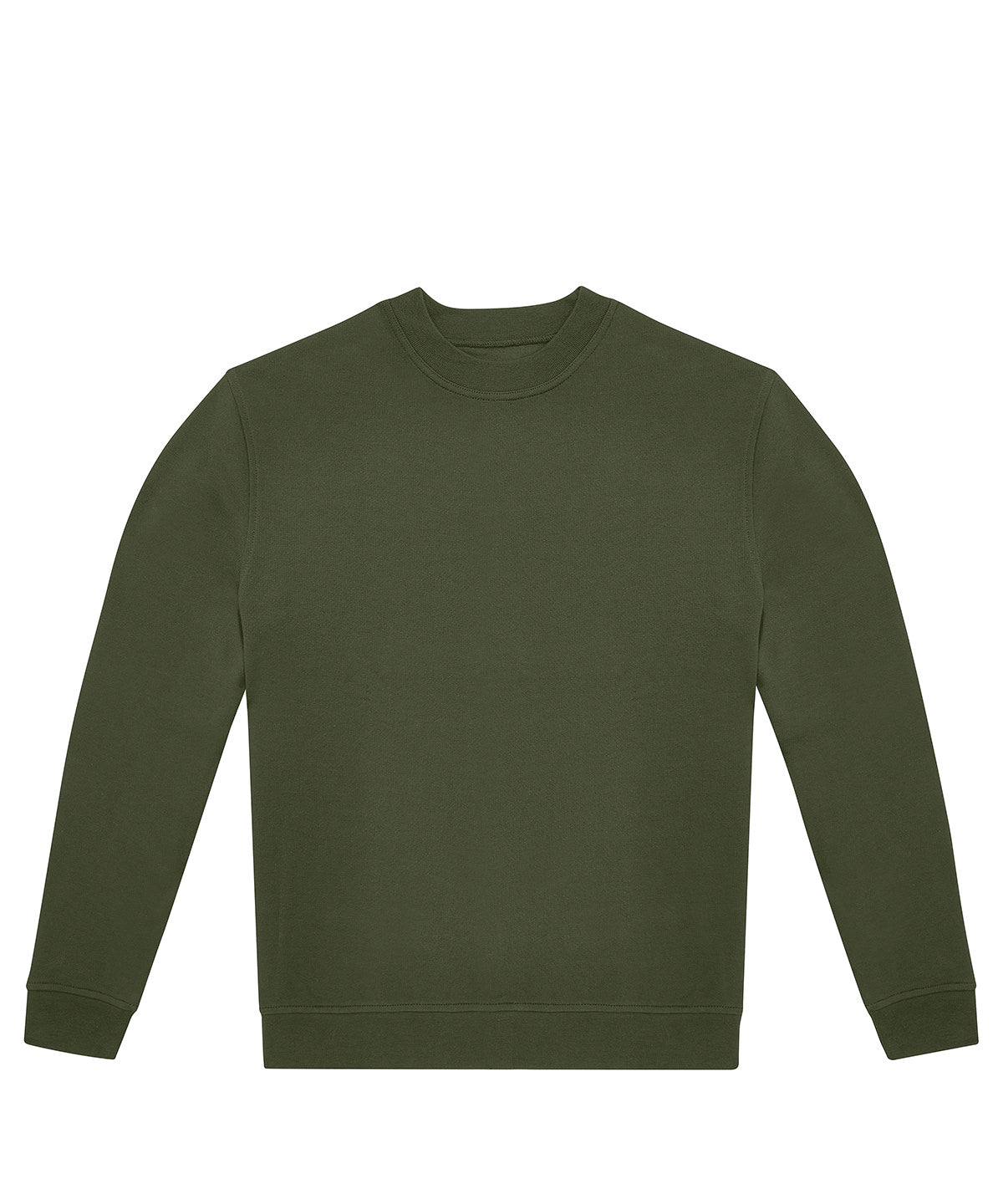 Tryck din logga på Sweatshirts från B&C Collection - Anpassa (2BA430) B&C ID.332 besättning i färgen Khaki för företag, föreningar och privatpersoner