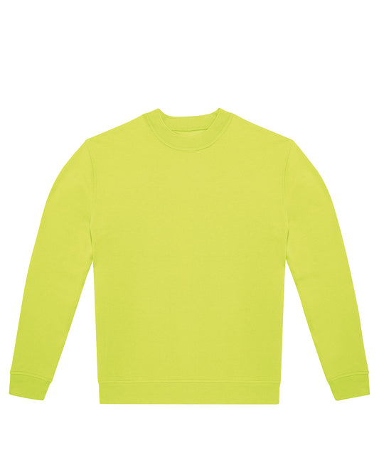 Tryck din logga på Sweatshirts från B&C Collection - Anpassa (BA433) B&C ID.222 besättning i färgen Lime för företag, föreningar och privatpersoner