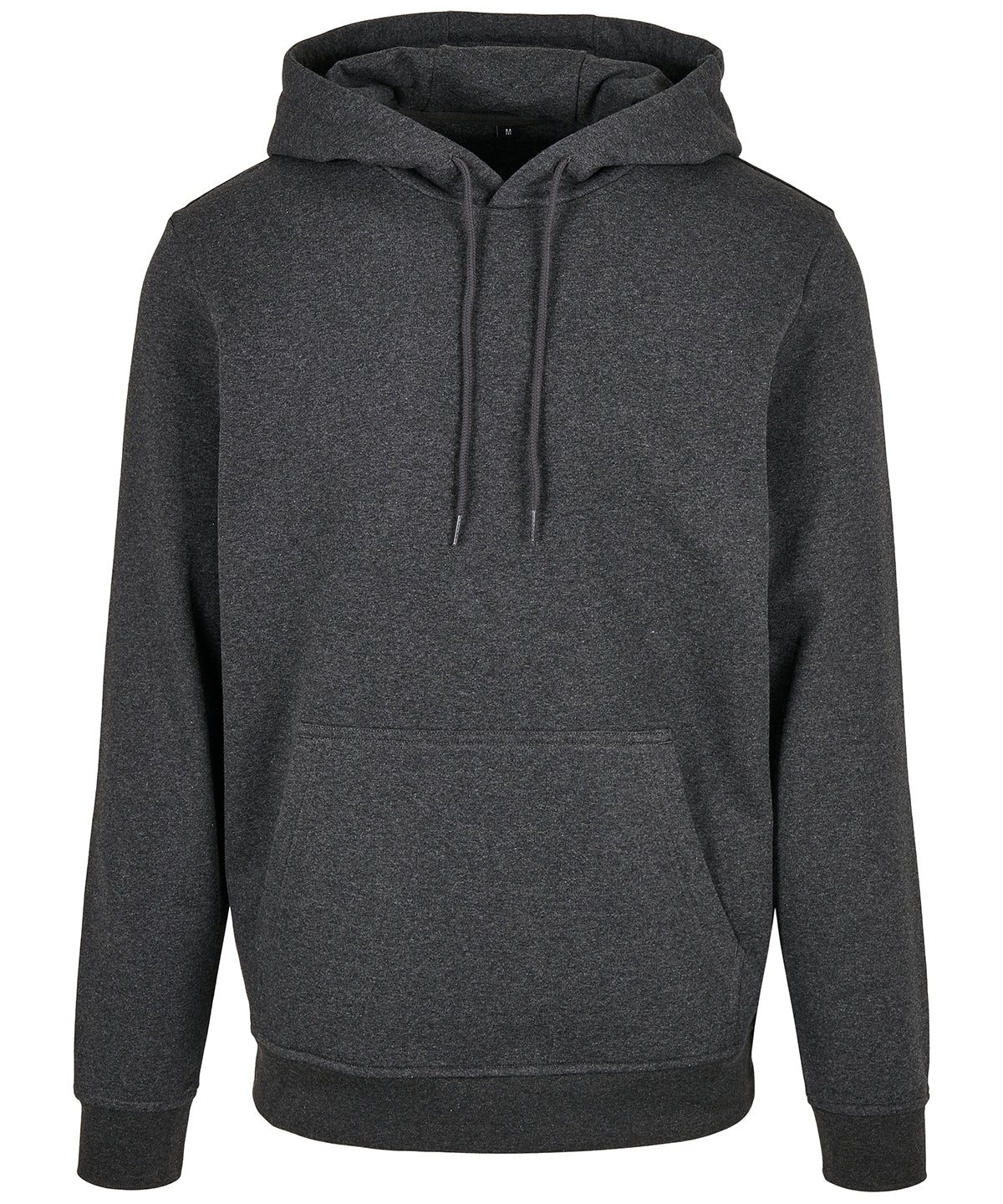 Tryck din logga på Hoodies från Build Your Brand Basic - Anpassa (BB001) Bas huvtröja i färgen Mörkgrå för företag, föreningar och privatpersoner