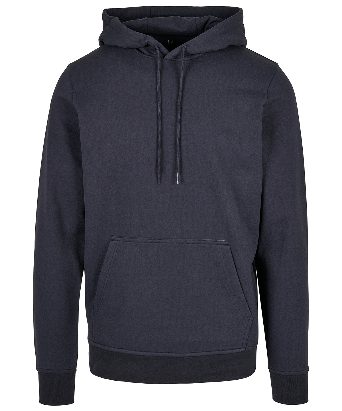 Tryck din logga på Hoodies från Build Your Brand Basic - Anpassa (2BB001) Bas huvtröja i färgen Marinblå för företag, föreningar och privatpersoner