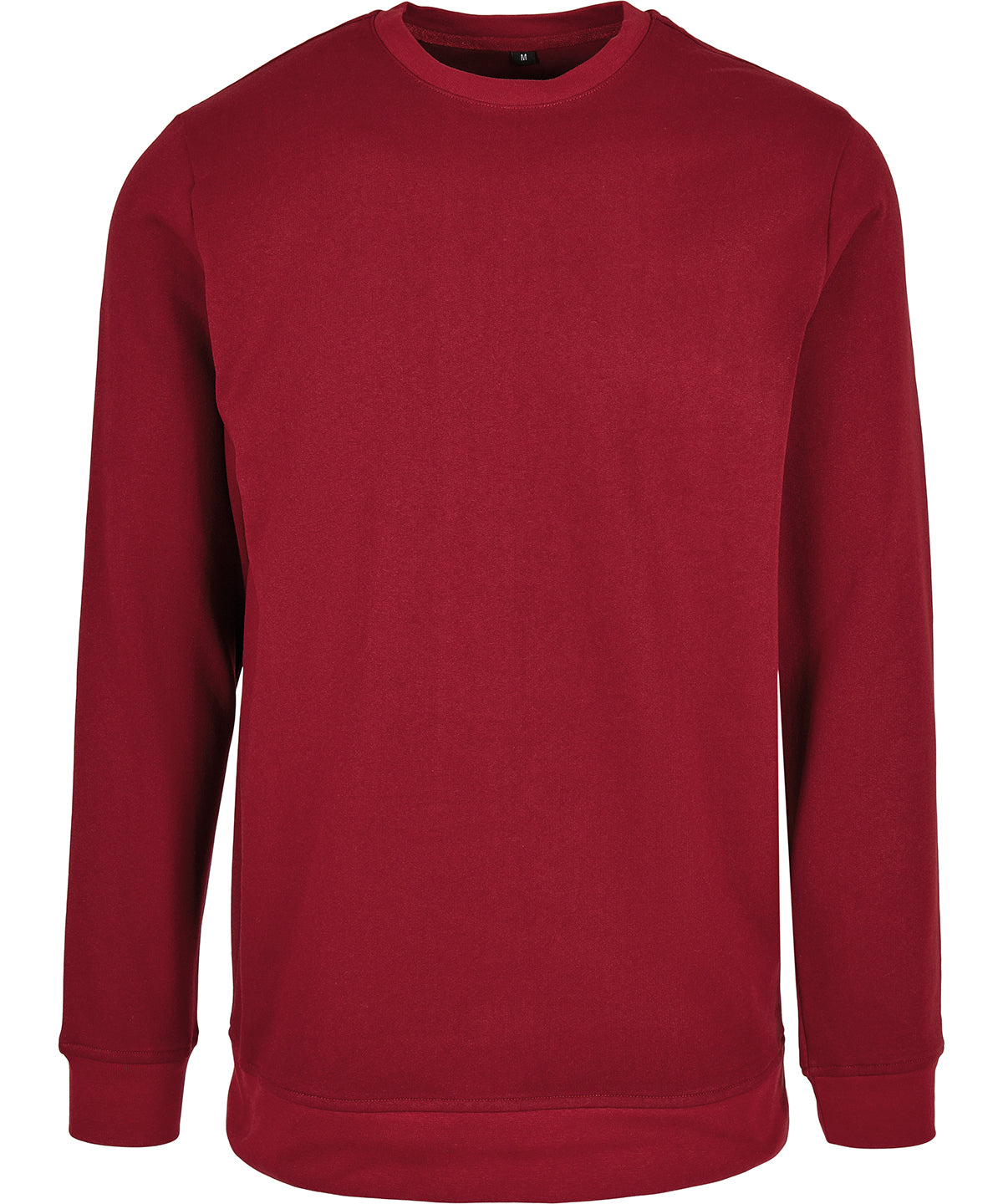 Tryck din logga på Sweatshirts från Build Your Brand Basic - Anpassa (BB003) Bas rund hals i färgen Burgundy för företag, föreningar och privatpersoner