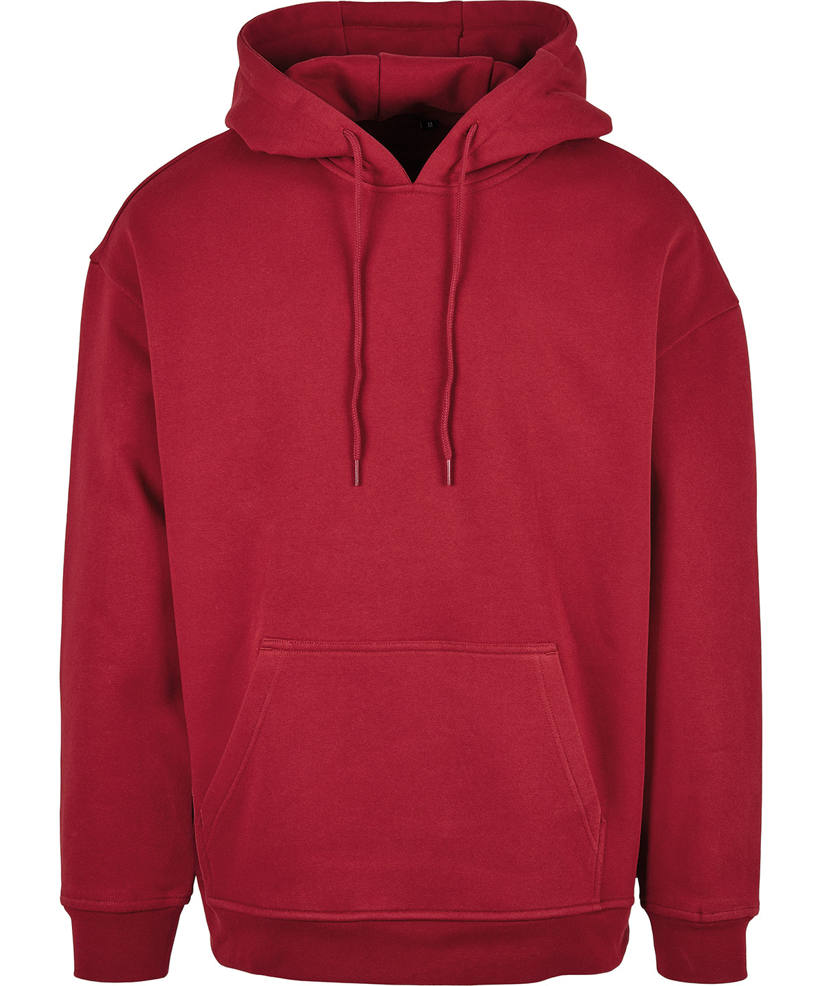 Tryck din logga på Hoodies från Build Your Brand Basic - Anpassa (BB006) Bas huvtröja i oversize-modell i färgen Burgundy för företag, föreningar och privatpersoner