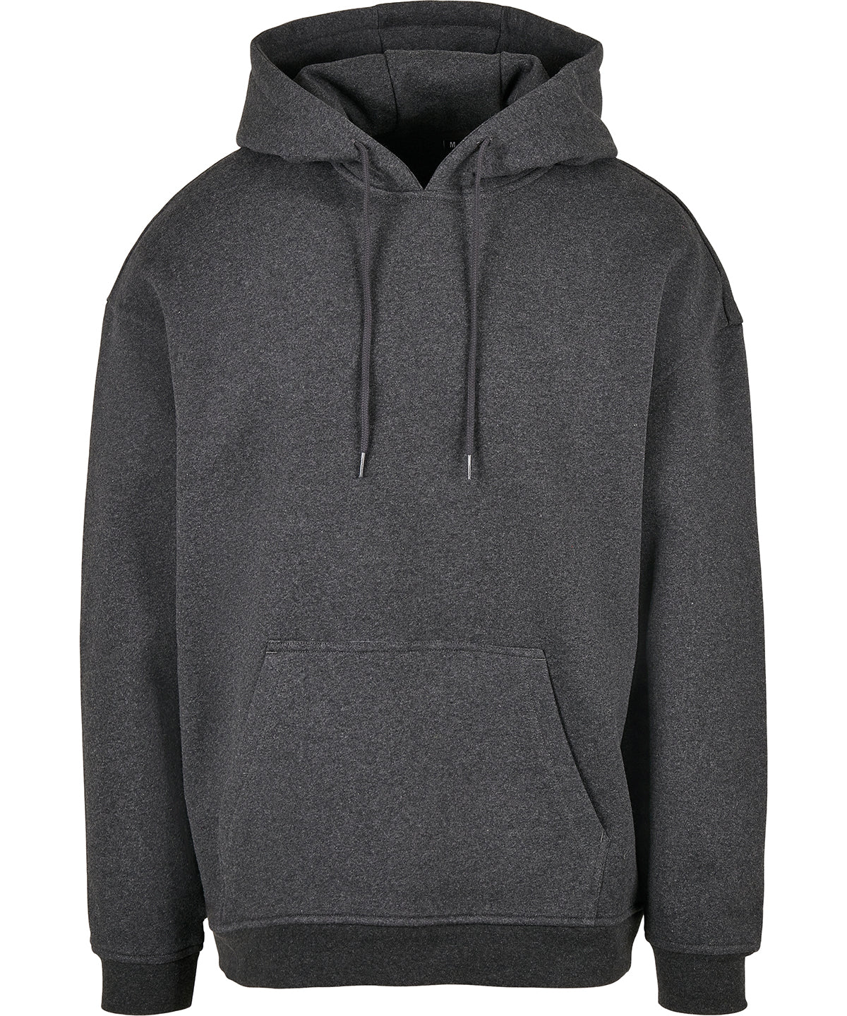 Tryck din logga på Hoodies från Build Your Brand Basic - Anpassa (BB006) Bas huvtröja i oversize-modell i färgen Mörkgrå för företag, föreningar och privatpersoner