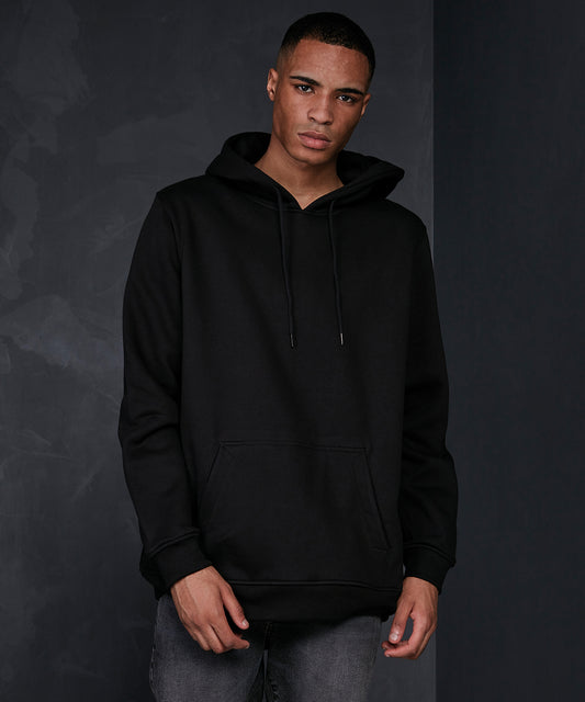 Tryck din logga på Hoodies från Build Your Brand Basic - Anpassa (BB006) Bas huvtröja i oversize-modell i färgen för företag, föreningar och privatpersoner