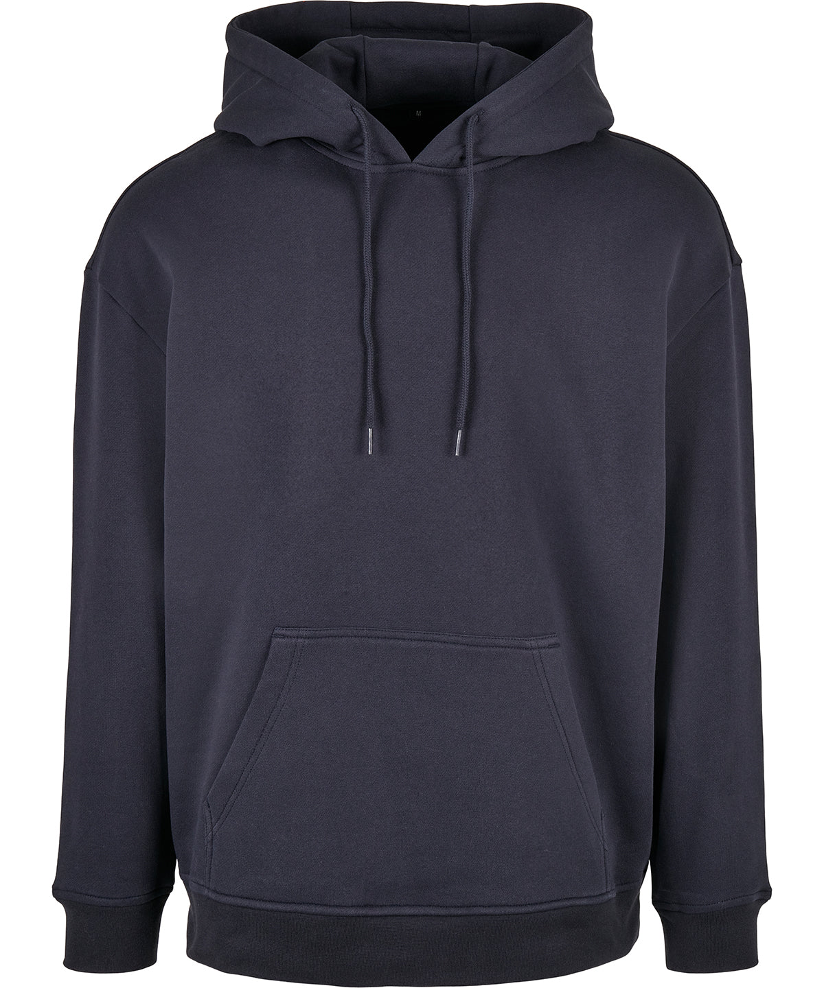 Tryck din logga på Hoodies från Build Your Brand Basic - Anpassa (2BB006) Bas huvtröja i oversize-modell i färgen Marinblå för företag, föreningar och privatpersoner