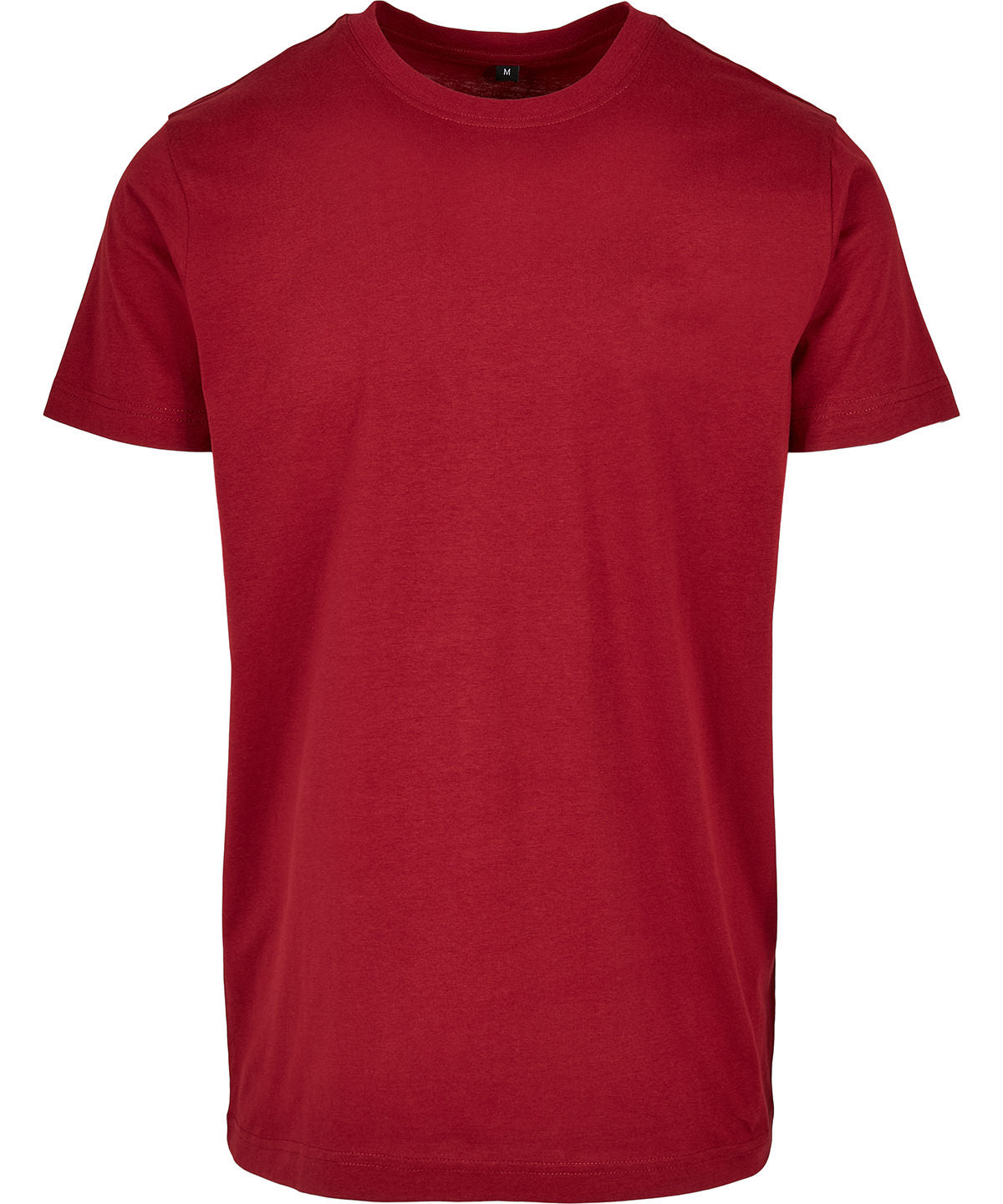 Tryck din logga på T-shirts från Build Your Brand Basic - Anpassa (BB010) Bas t-shirt med rund hals i färgen Burgundy för företag, föreningar och privatpersoner