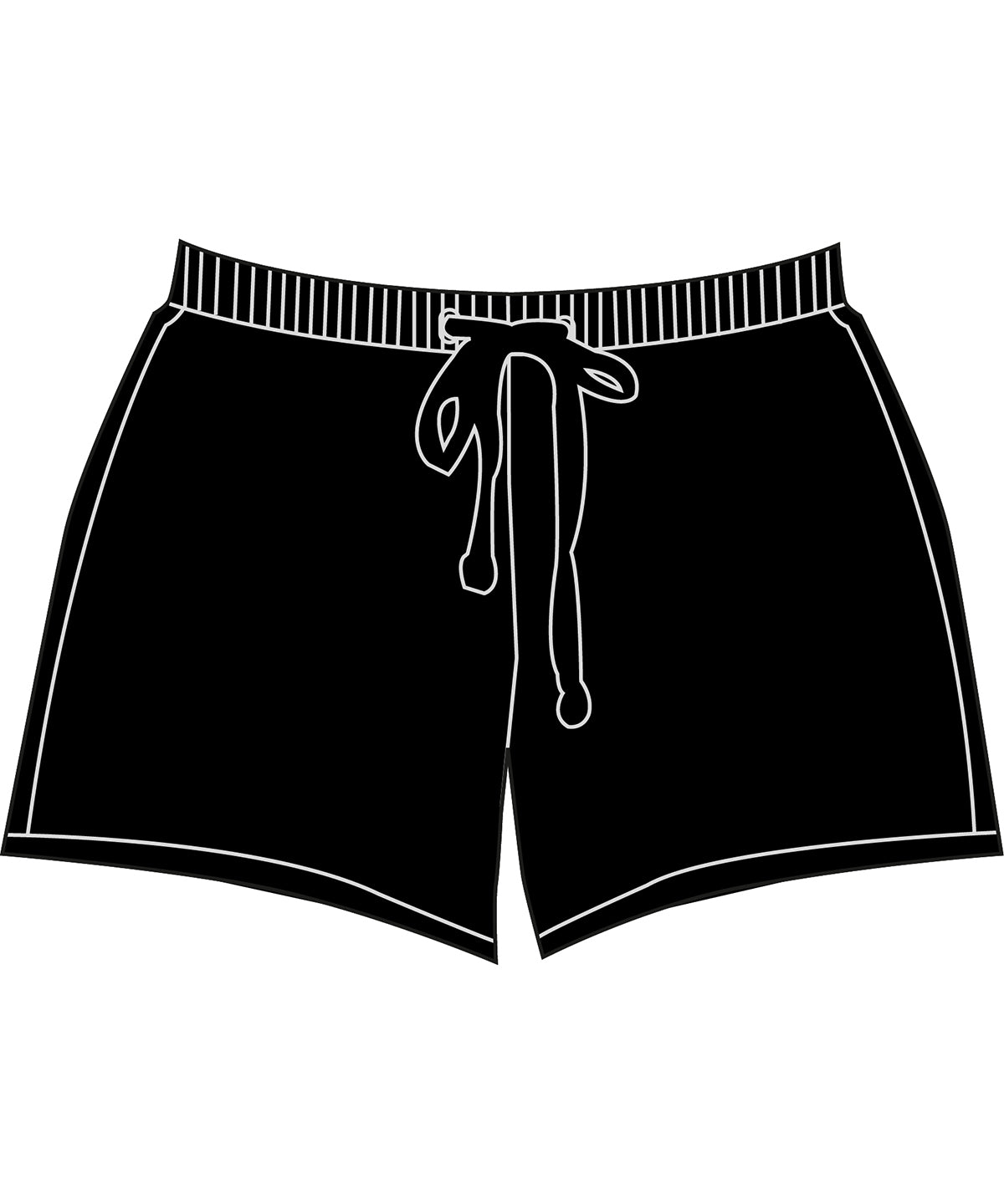 Tryck din logga på Shorts från Build Your Brand Basic - Anpassa (BB032) Dam bas sweatshorts i färgen Svart för företag, föreningar och privatpersoner