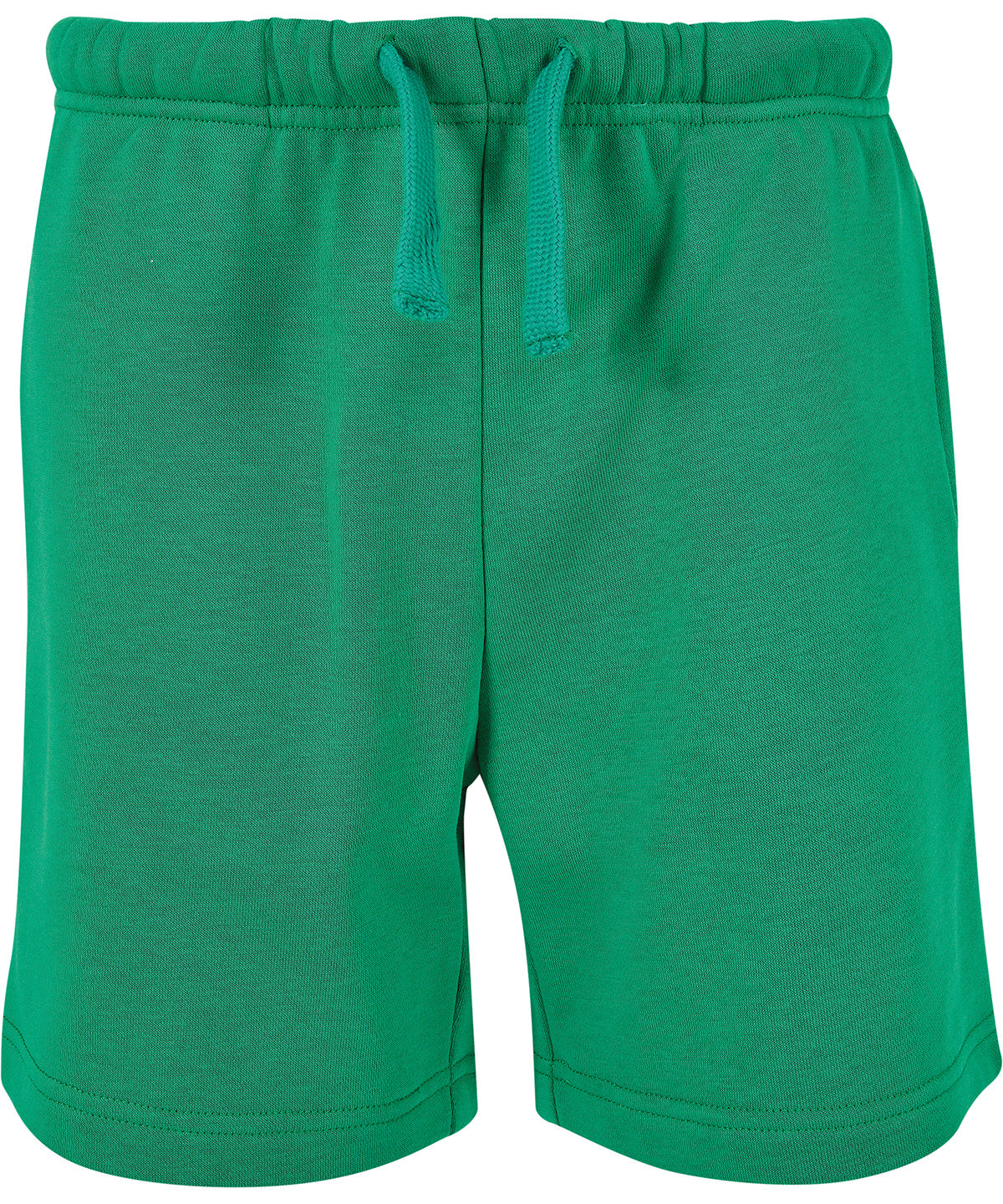 Tryck din logga på Shorts från Build Your Brand Basic - Anpassa (BB034) Bas sweatshorts för barn i färgen Mellan grön för företag, föreningar och privatpersoner