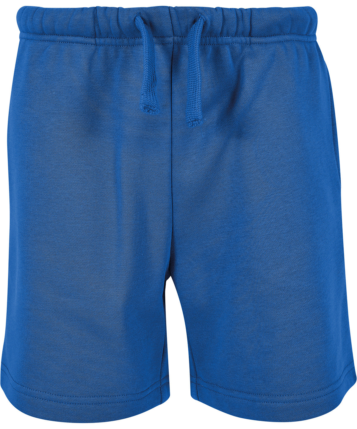 Tryck din logga på Shorts från Build Your Brand Basic - Anpassa (BB034) Bas sweatshorts för barn i färgen Mellanblå för företag, föreningar och privatpersoner