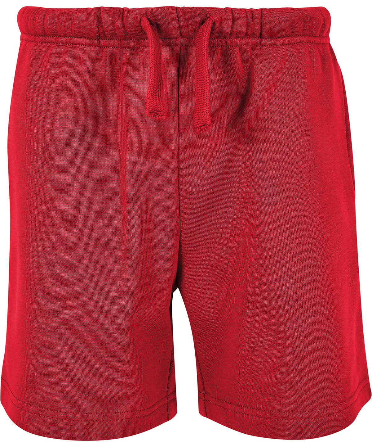 Tryck din logga på Shorts från Build Your Brand Basic - Anpassa (BB034) Bas sweatshorts för barn i färgen Mellan röd för företag, föreningar och privatpersoner