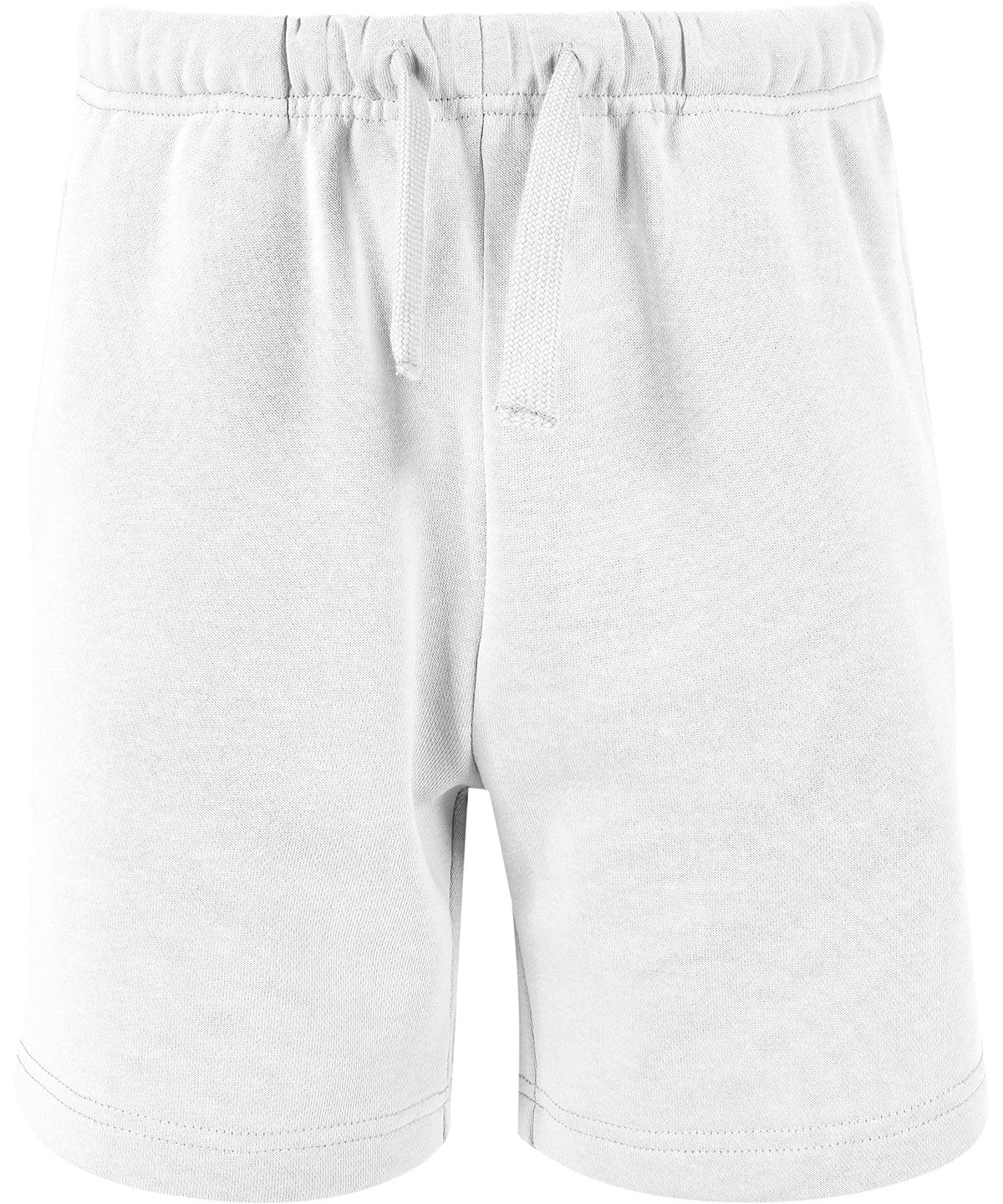 Tryck din logga på Shorts från Build Your Brand Basic - Anpassa (BB034) Bas sweatshorts för barn i färgen Vit för företag, föreningar och privatpersoner