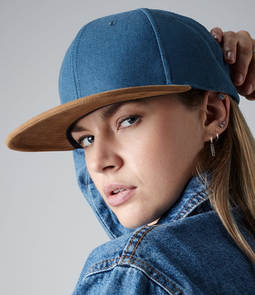 BEECHFIELD Beechfield Suede Peak Snapback Cap B668
