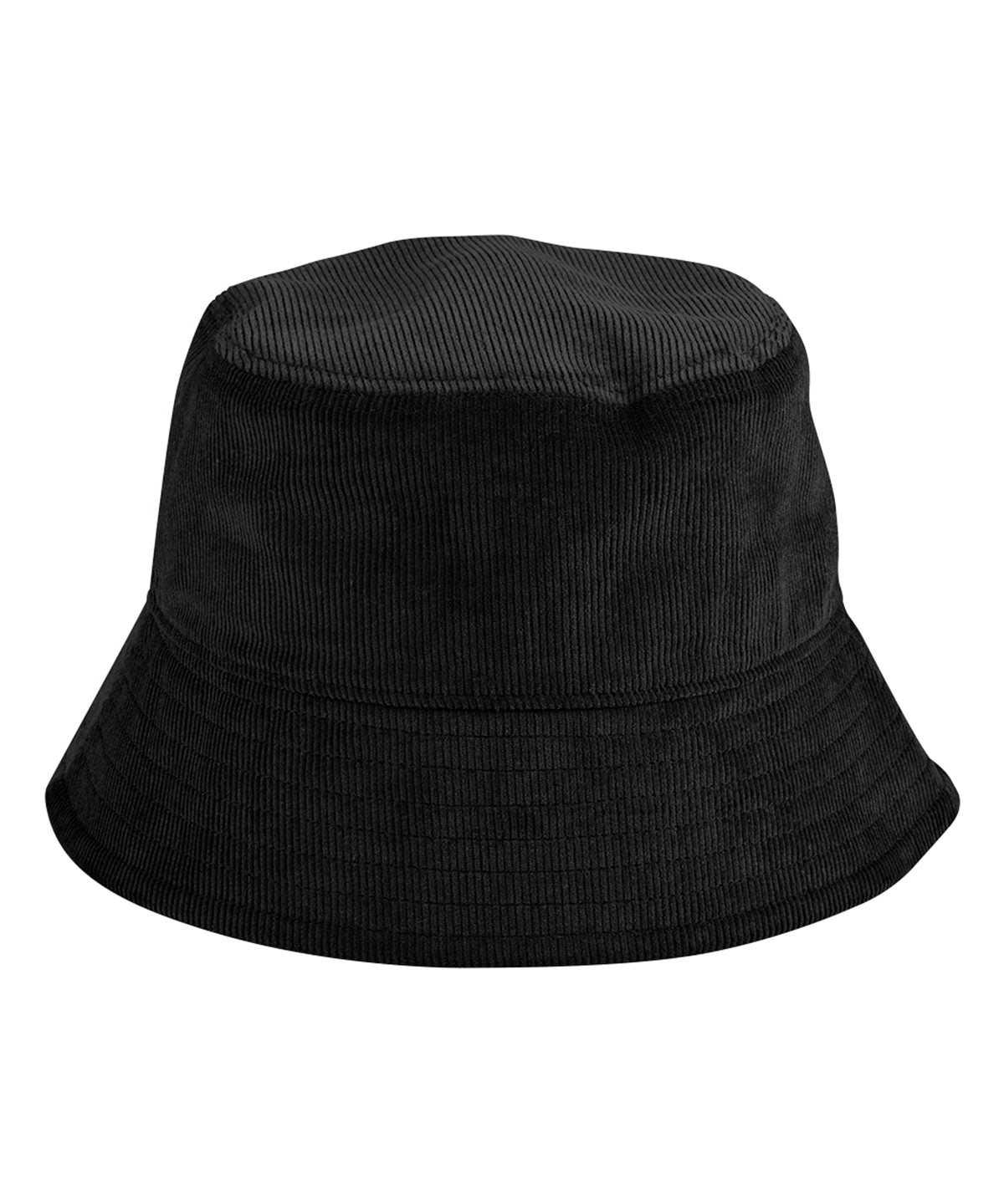 Tryck din logga på Hattar från Beechfield - Anpassa (BC687) EarthAware ekologisk cord bucket hat i färgen Svart för företag, föreningar och privatpersoner