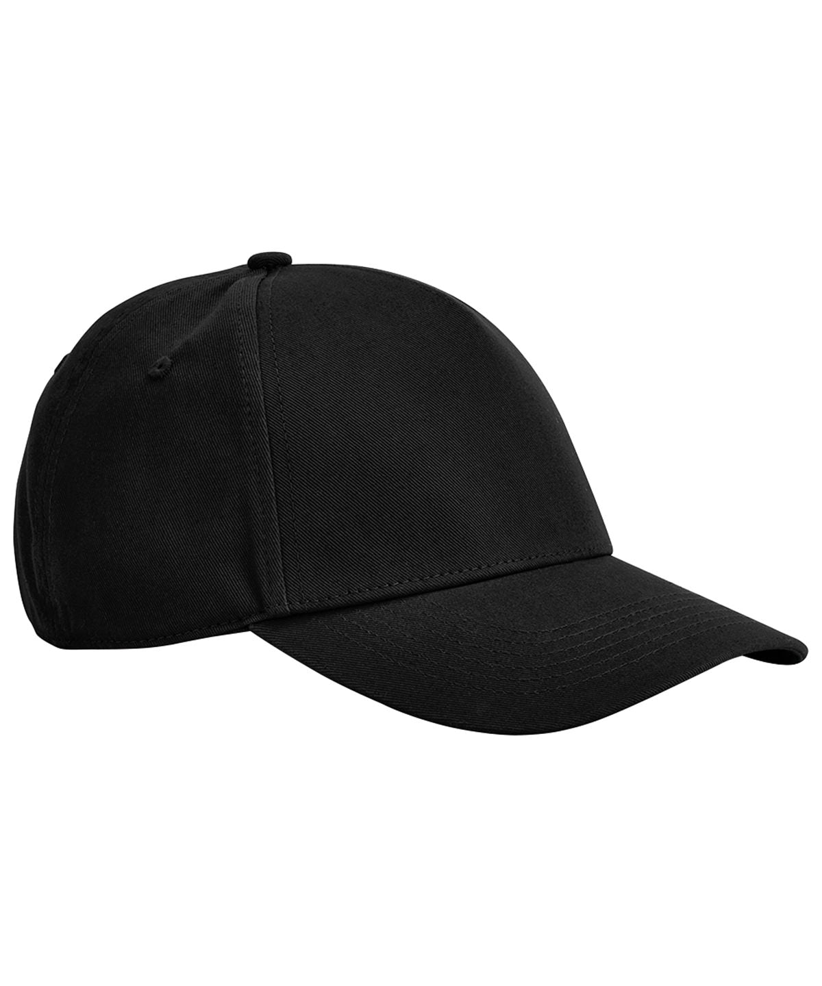 Tryck din logga på Kepsar från Beechfield - Anpassa (BC825) EarthAware Klassisk 5-panel keps i ekologisk bomull i färgen Svart One Size för företag, föreningar och privatpersoner