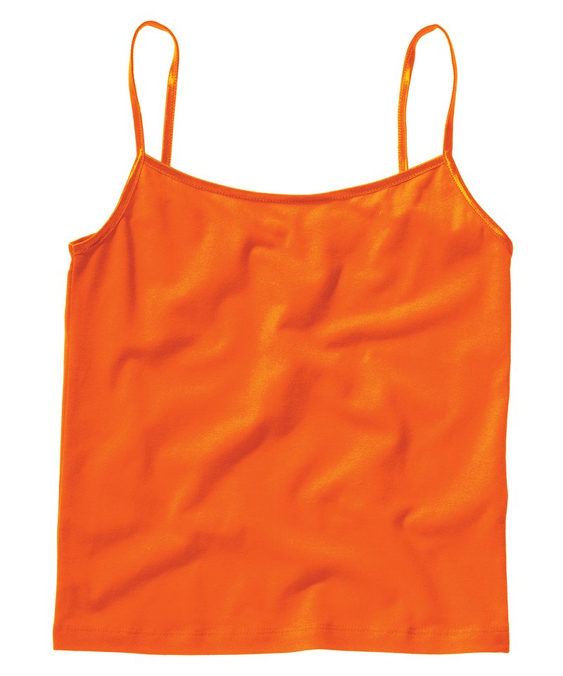 Tryck din logga på Linnen från Bella Canvas - Anpassa (BE004) Camisole i bomull och spandex i färgen Mellan Orange för företag, föreningar och privatpersoner