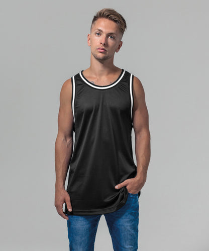 Tryck din logga på Linnen från Build Your Brand - Anpassa Tank top i mesh i färgen för företag, föreningar och privatpersoner