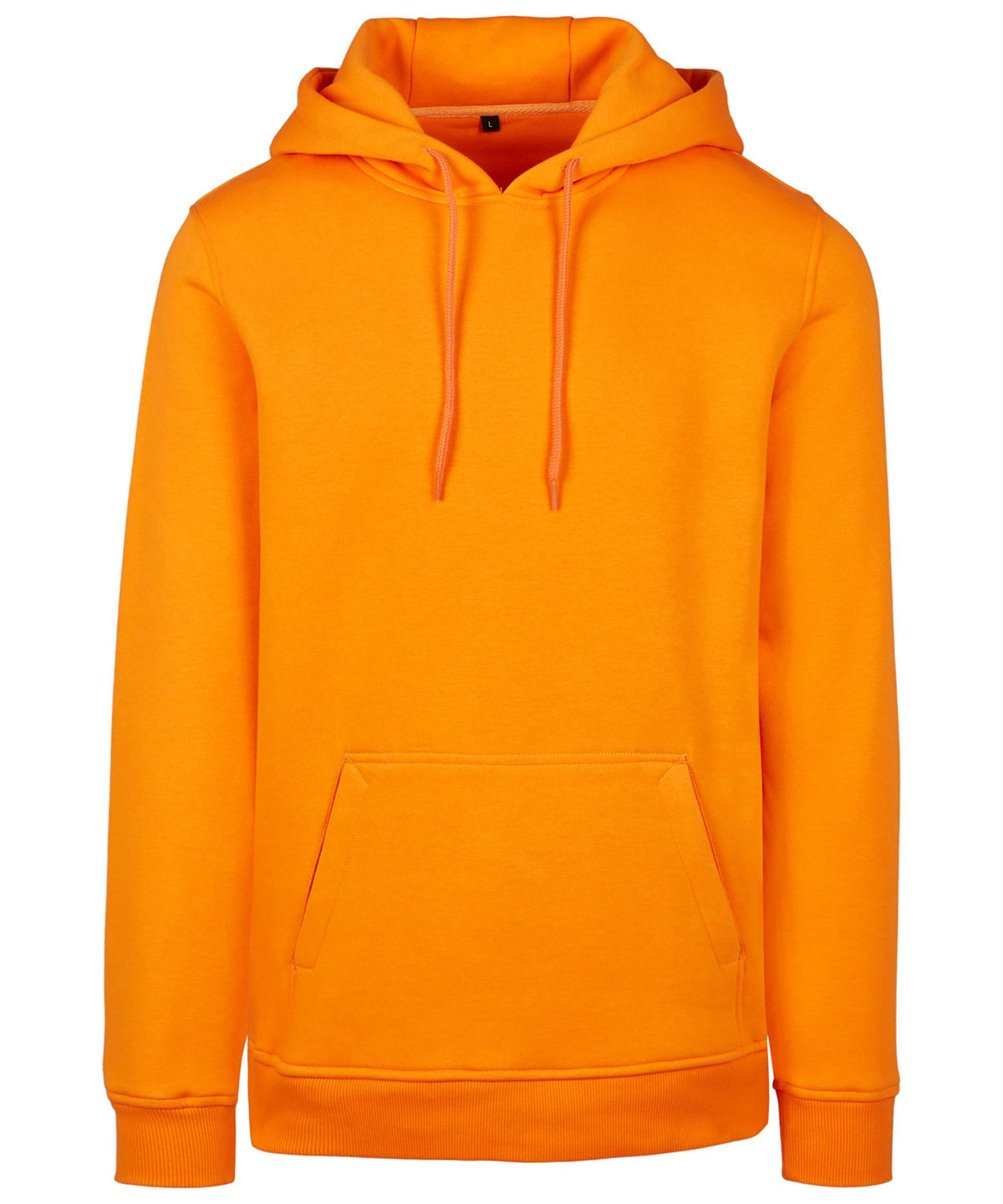 Tryck din logga på Hoodies från Build Your Brand - Anpassa (3BY011) Kraftig huvtröja i färgen Mellan Orange för företag, föreningar och privatpersoner