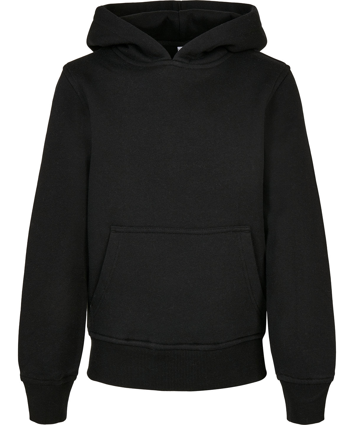 Tryck din logga på Hoodies från Build Your Brand - Anpassa (BY185) Ekologisk hoodie Bas för barn i färgen Svart för företag, föreningar och privatpersoner