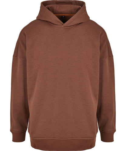 Tryck din logga på Hoodies från Build Your Brand - Anpassa Huvtröja med överdimensionerad ärm i färgen Mellanbrun för företag, föreningar och privatpersoner