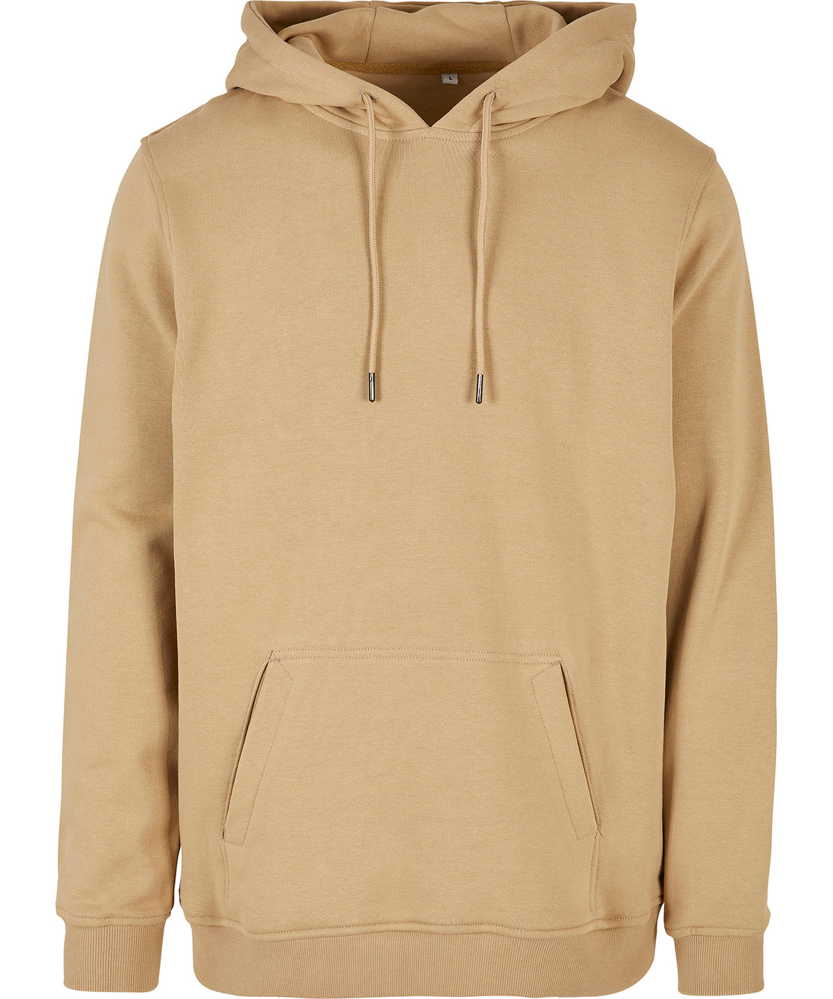 Tryck din logga på Hoodies från Build Your Brand - Anpassa (BY215) Ultra-tung vanlig huvtröja i färgen Beige för företag, föreningar och privatpersoner