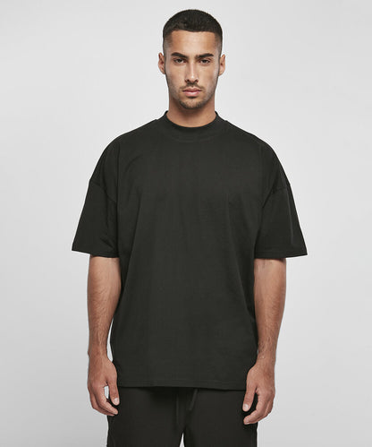 BUILD YOUR BRAND Oversized mock neck tee BY230