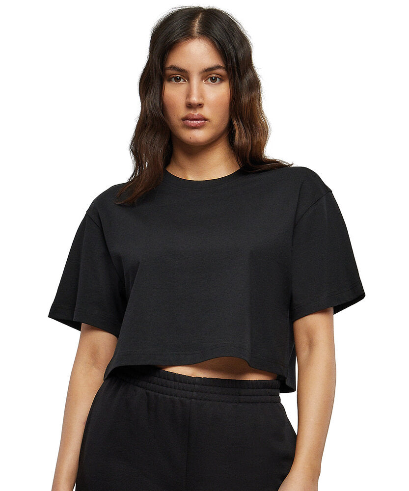 BUILD YOUR BRAND Women’s short oversized tee BY264