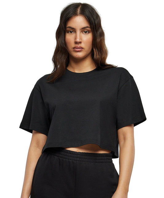 BUILD YOUR BRAND Women’s short oversized tee BY264