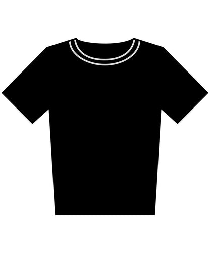 Tryck din logga på T-shirts från Build Your Brand - Anpassa Dam vintage vardagstee i färgen Svart för företag, föreningar och privatpersoner