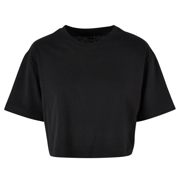BUILD YOUR BRAND Women’s short oversized tee BY264