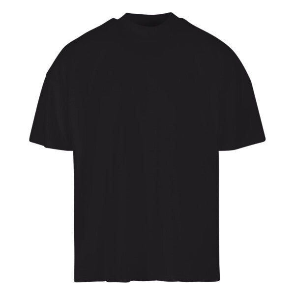 BUILD YOUR BRAND Oversized mock neck tee BY230