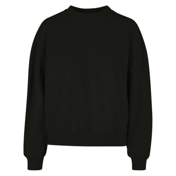 BUILD YOUR BRAND Women’s oversized crew neck sweatshirt BY212