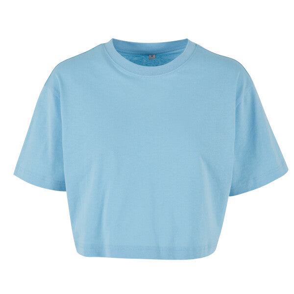 BUILD YOUR BRAND Women’s short oversized tee BY264