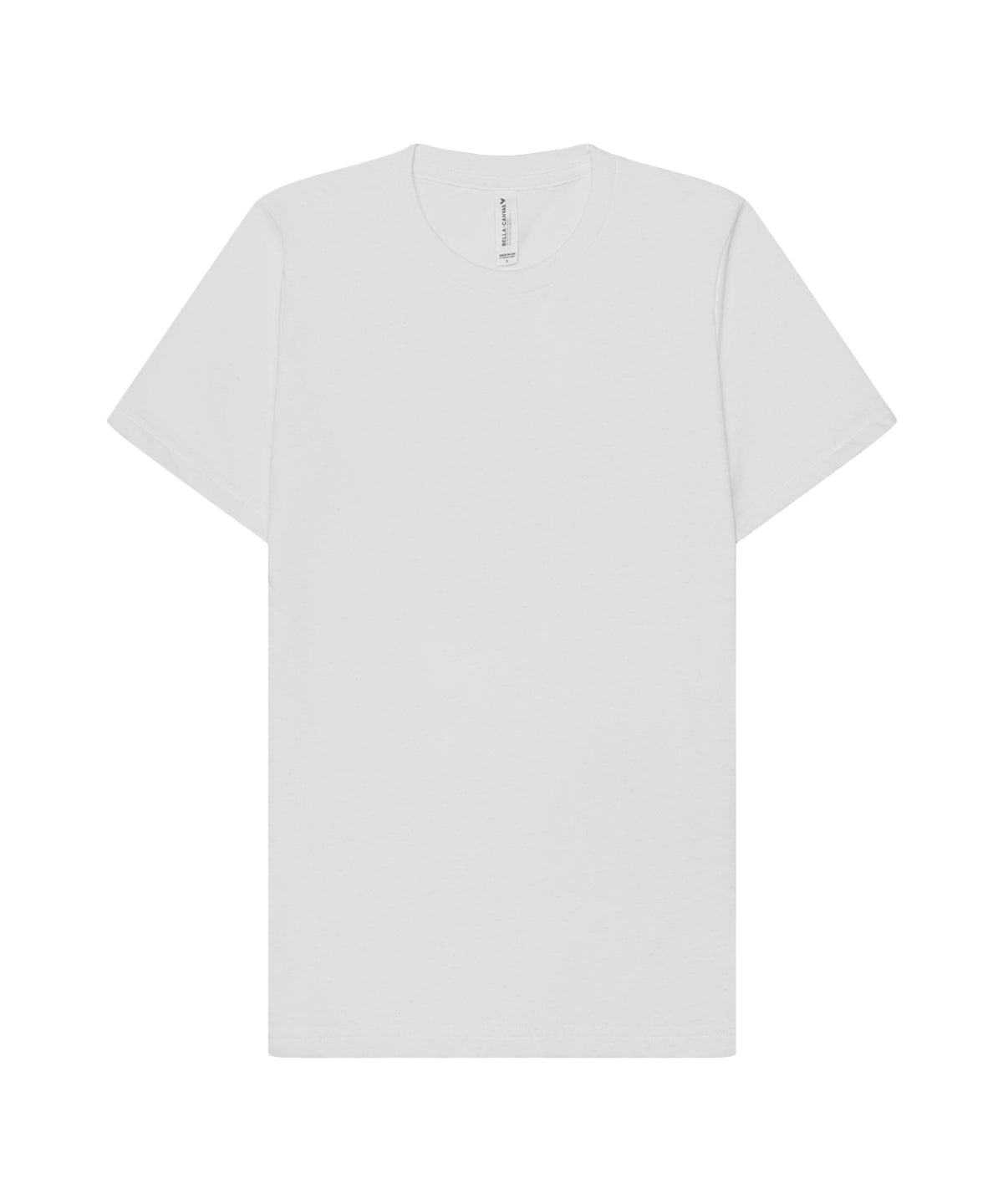 Tryck din logga på T-shirts från Bella Canvas - Anpassa (CV012) Unisex EcoMax kortärmad T-shirt i färgen Vit för företag, föreningar och privatpersoner