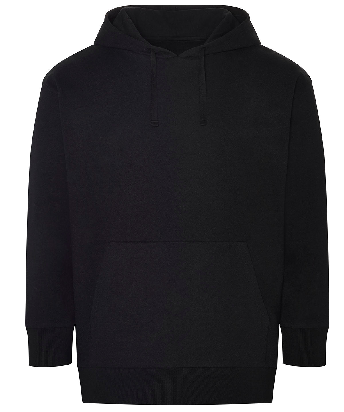 Tryck din logga på Hoodies från AWDis Ecologie - Anpassa (EA042) Luvtröja med återvunnet material från Crater i färgen Svart för företag, föreningar och privatpersoner