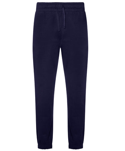 Tryck din logga på Mjukisbyxor från AWDis Ecologie - Anpassa Crater återvunna joggingbyxor i färgen Marinblå för företag, föreningar och privatpersoner